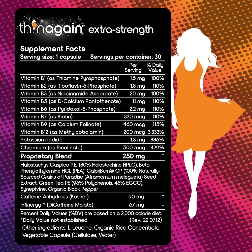 ThinAgain Extra - Strength | Energizing Fat - Burner Supplement - Lavender Hills Beautythinagain