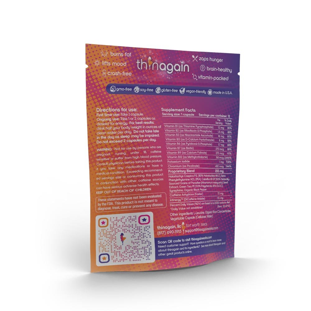 ThinAgain | Energizing Fat - Burner Supplement - Lavender Hills Beautythinagain