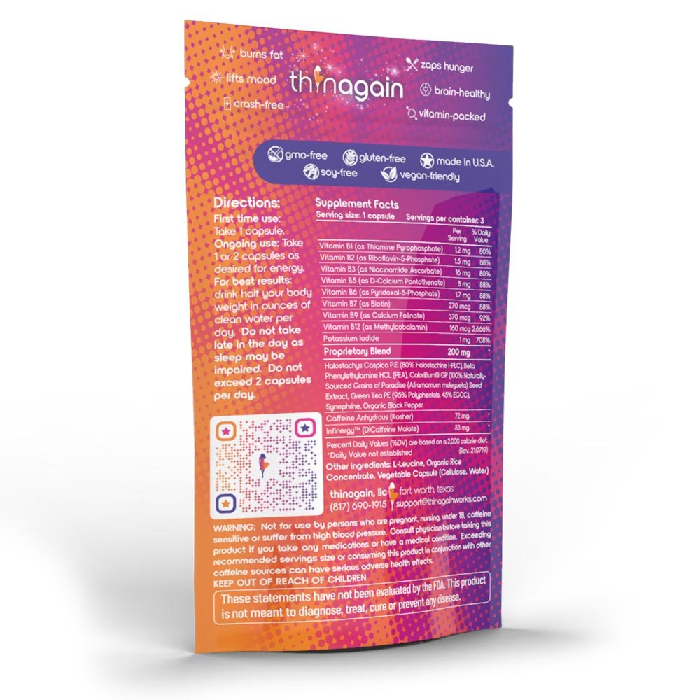 ThinAgain | Energizing Fat - Burner Supplement - Lavender Hills Beautythinagain