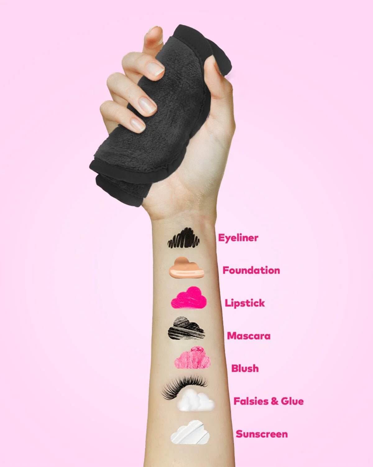 Make Up Eraser Mini Pro Black - Lavender Hills BeautyMakeup EraserRTMB01