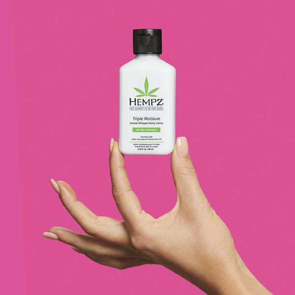 Hempz Triple Moisture Herbal Whipped Body Creme Lotion - 2 Sizes - Lavender Hills BeautyHempz