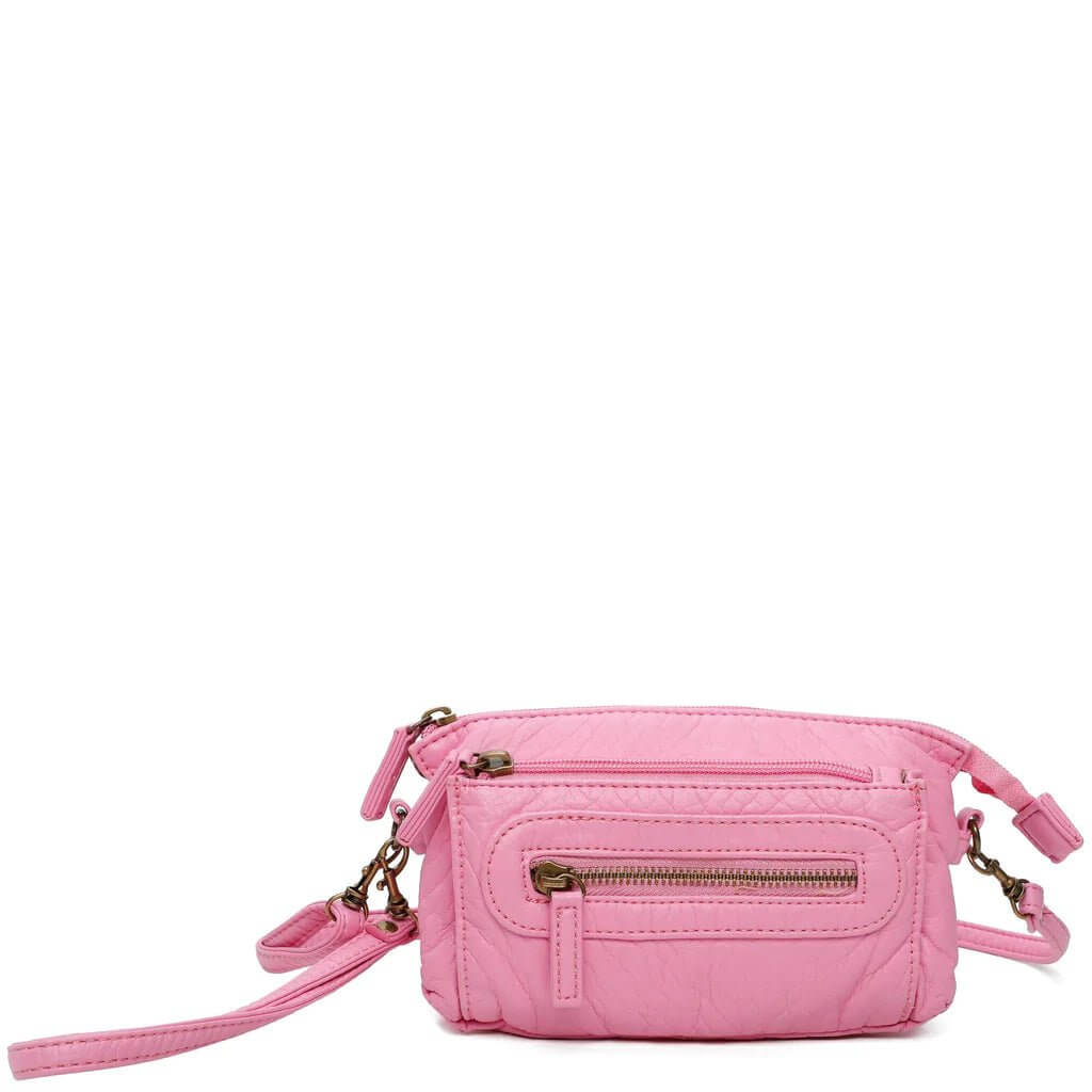 Anita Three Way Crossbody Wristlet Purse - Lavender Hills BeautyAmpere Creations9412B-BGPK