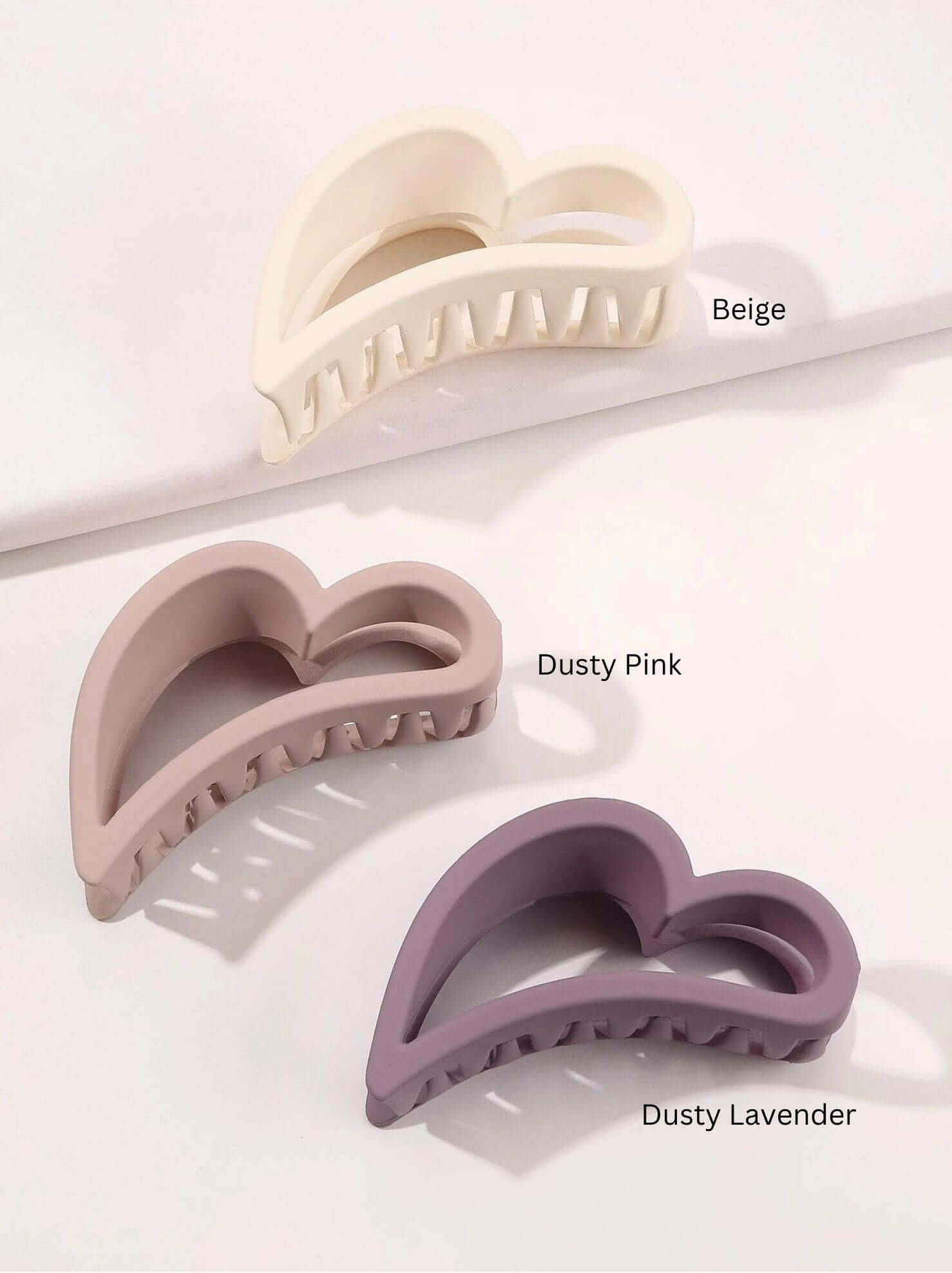 Large Heart Shape Hair Clip - 3.75 inch - Lavender Hills BeautyLavender Hills Beauty