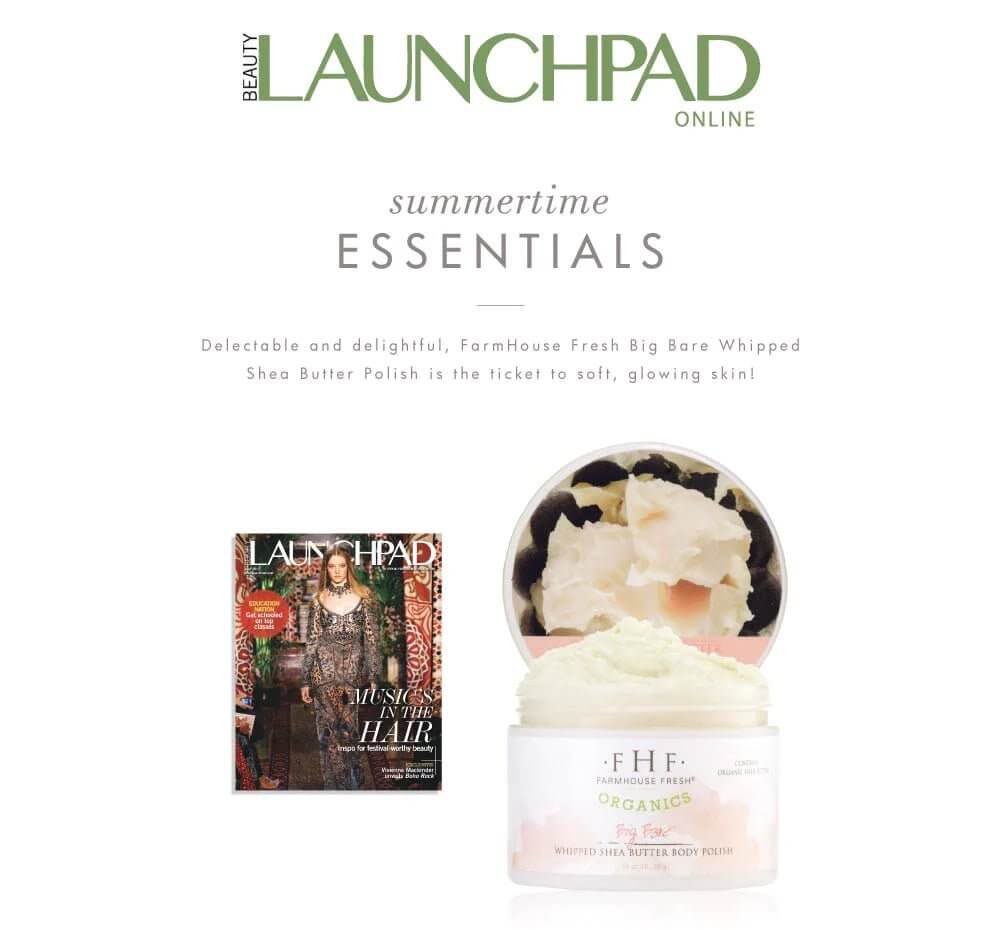 Big Bare® Organic Whipped Shea Butter Body Polish | FarmHouse Fresh - Lavender Hills BeautyFarmhouse Fresh0911RT