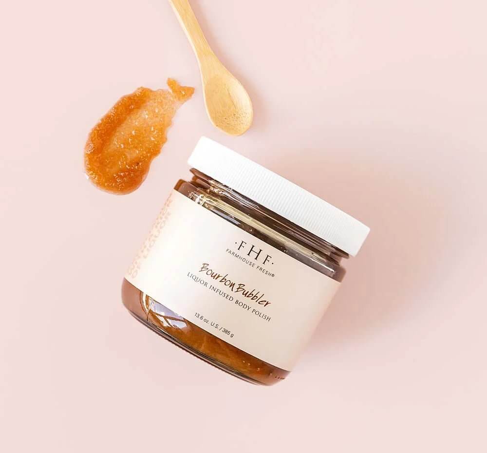 Bourbon Bubbler Liquor Infused Body Polish | FarmHouse Fresh - Lavender Hills BeautyFarmhouse Fresh0164RT