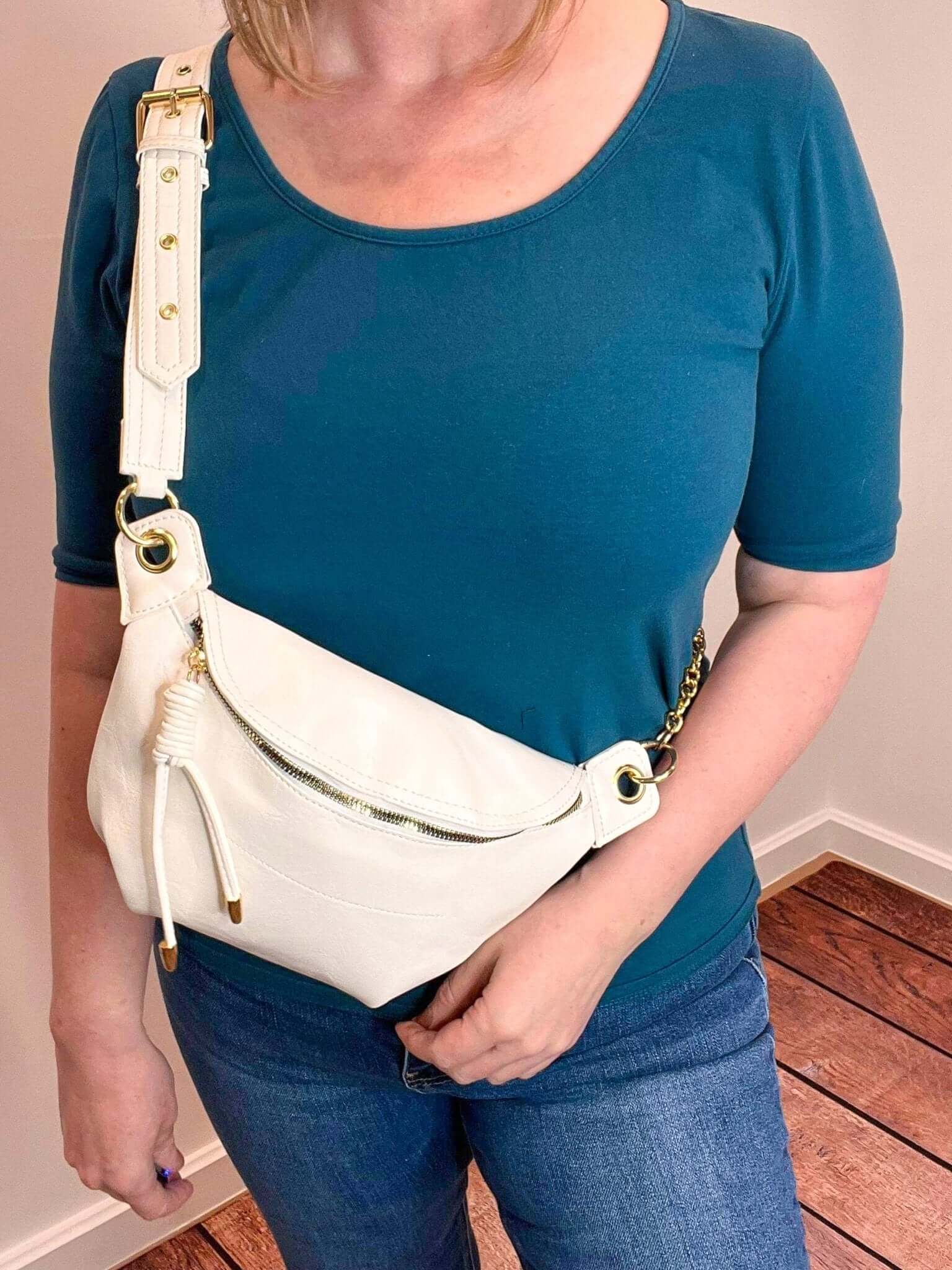 Bum Bag Crossbody Sling Belt Bag - Lavender Hills BeautyLavender Hills BeautyU-206-BLK