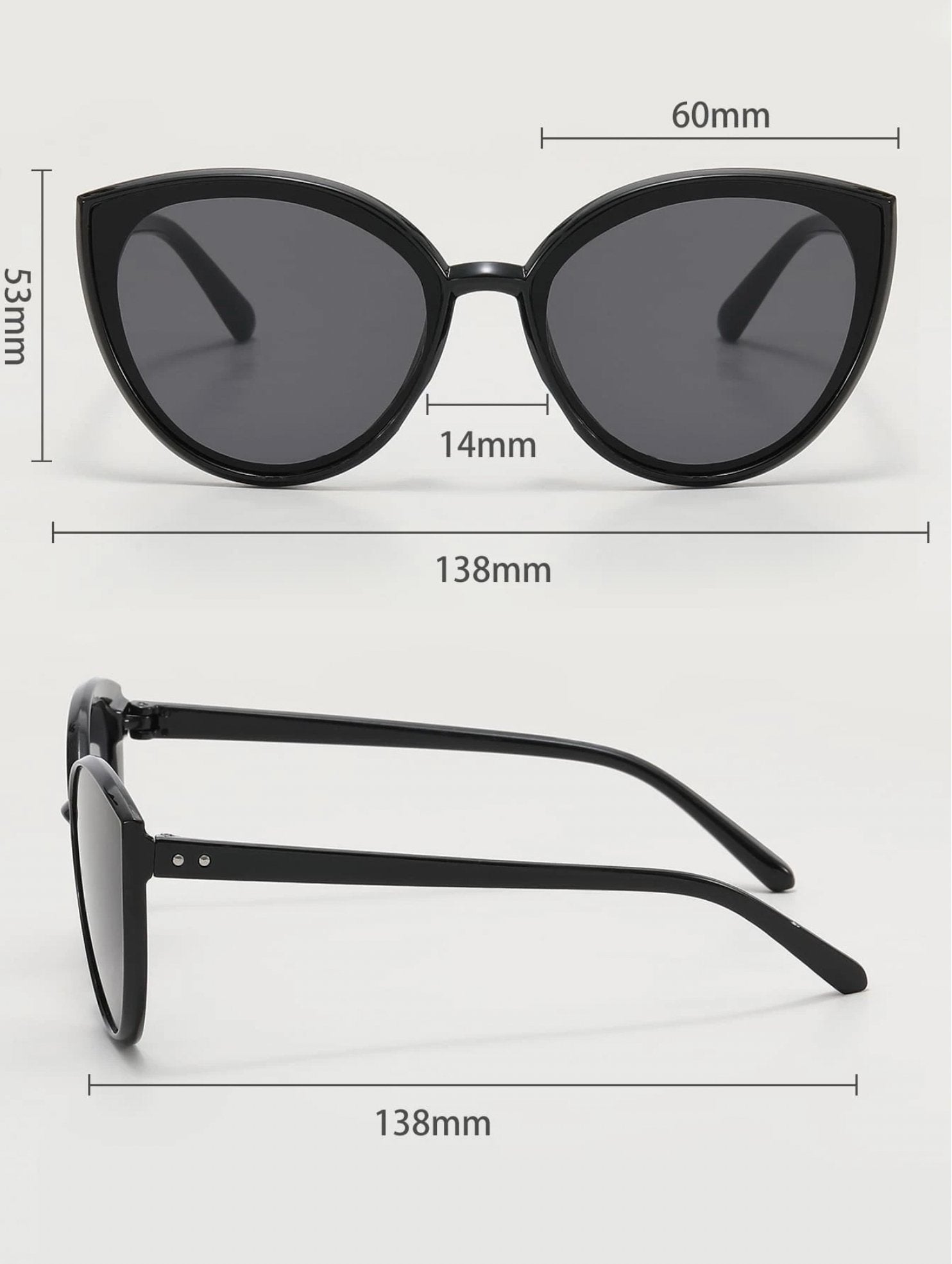 Cat Eye Sunglasses - Lavender Hills BeautyShein