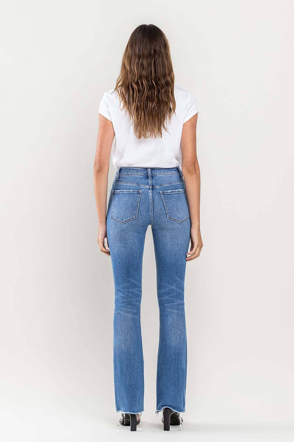 Cherish Seam Detail Bootcut Jeans | Vervet by Flying Monkey | T6088 - Lavender Hills BeautyVervet