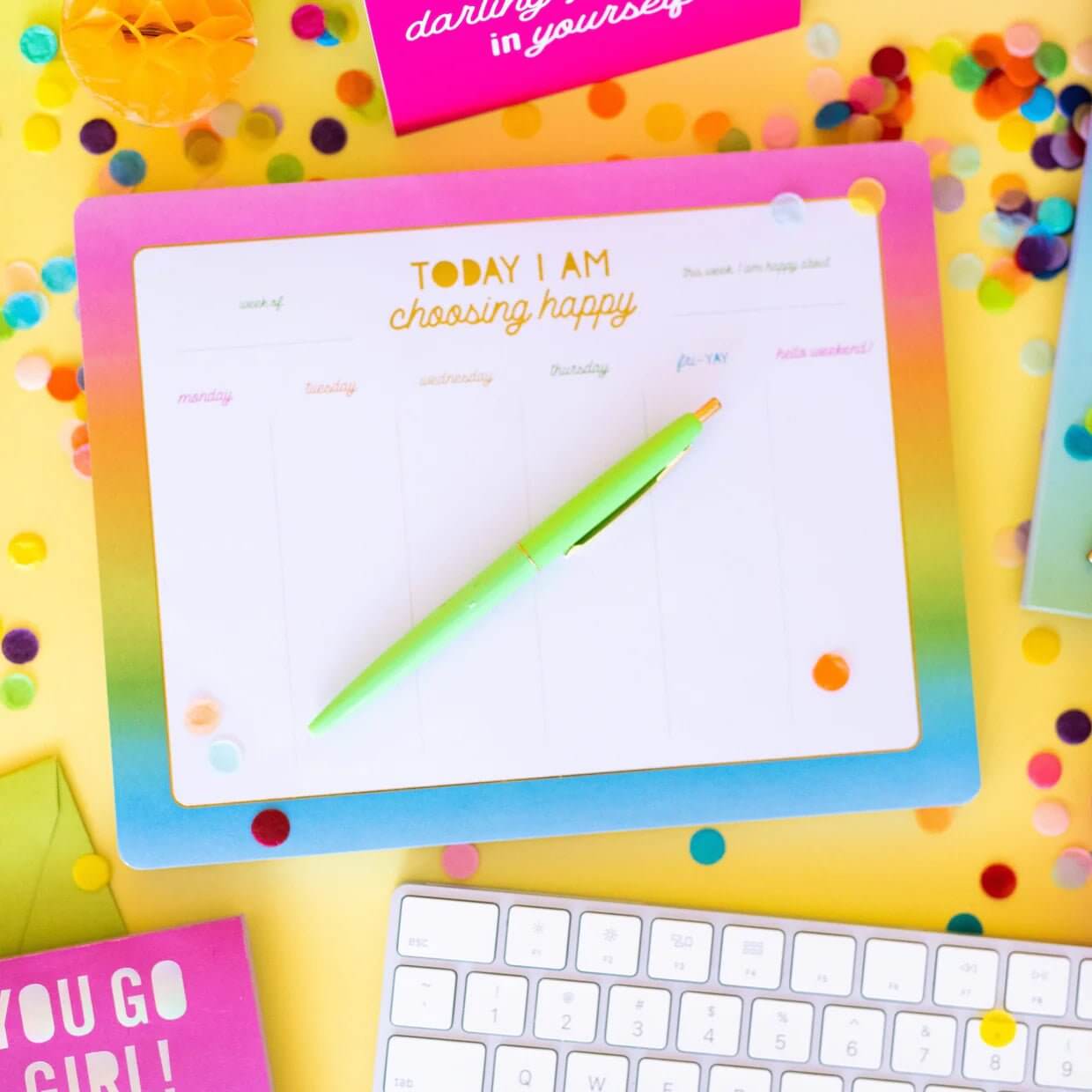 Choose Happy Weekly List Pad Planner - Lavender Hills BeautyTaylor Elliott DesignsLP-05