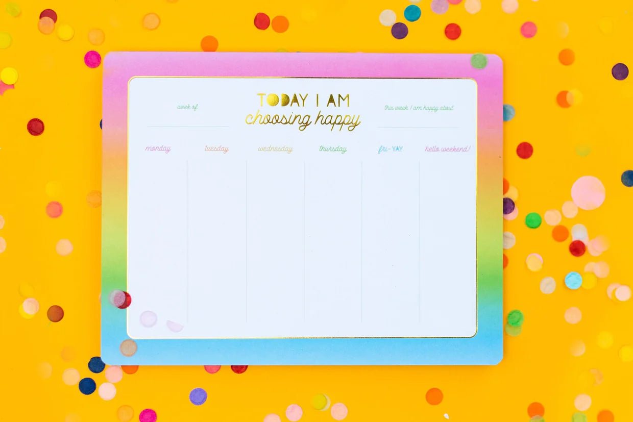 Choose Happy Weekly List Pad Planner - Lavender Hills BeautyTaylor Elliott DesignsLP-05