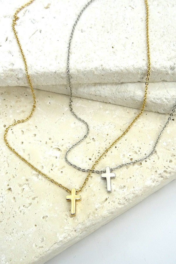 Classic Mini Cross Necklace - Lavender Hills BeautyLavender Hills Beauty47N15737-cross