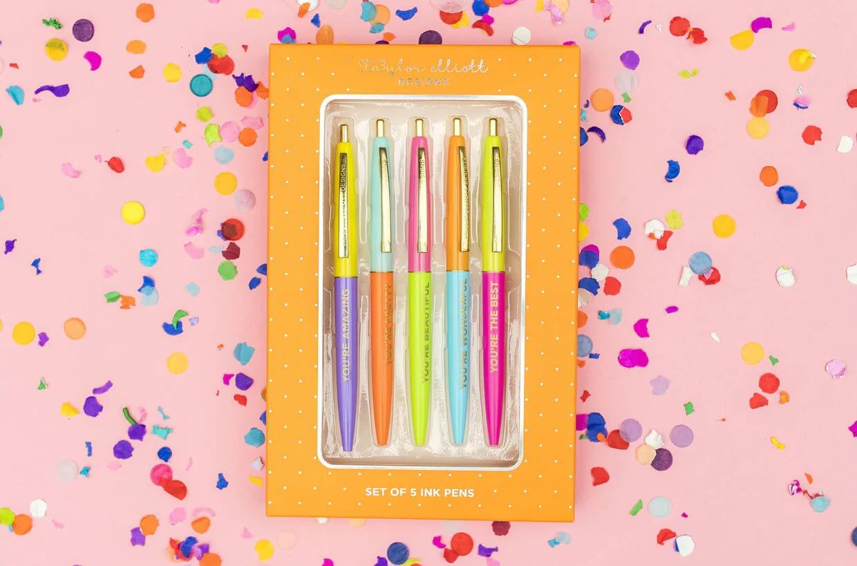 Compliments Pen Set - Lavender Hills BeautyTaylor Elliott DesignsPEN-07R