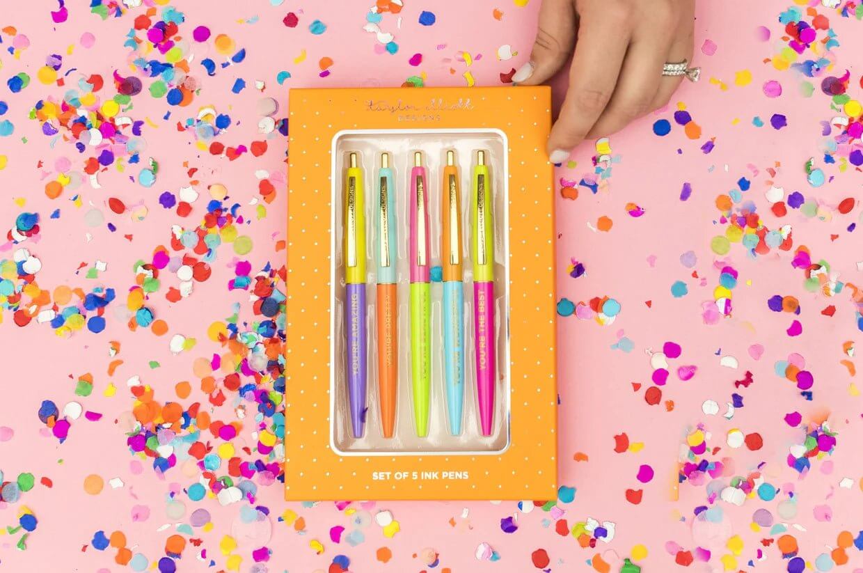 Compliments Pen Set - Lavender Hills BeautyTaylor Elliott DesignsPEN-07R