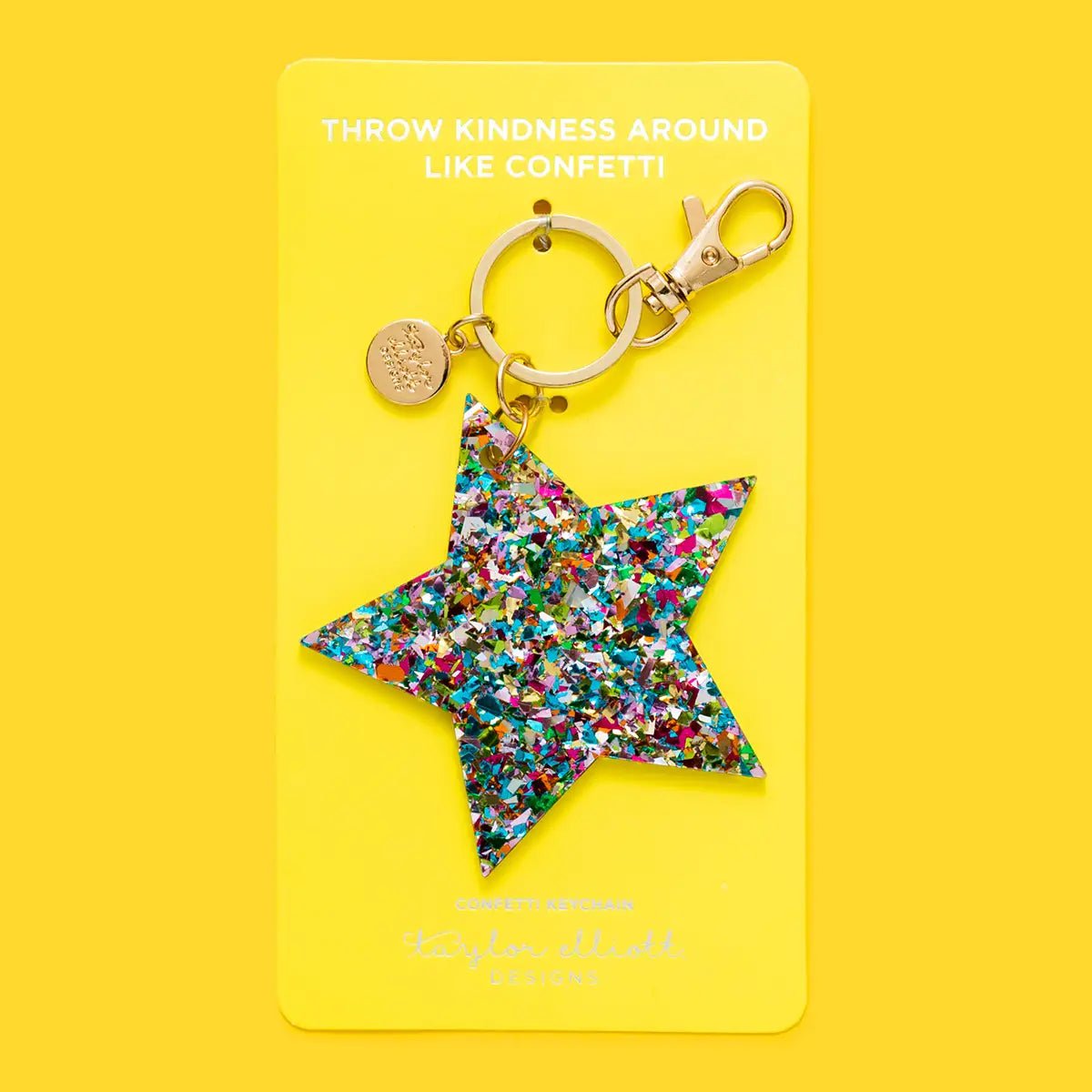 Confetti Acrylic Star Keychain - Lavender Hills BeautyTaylor Elliott DesignsKC-11