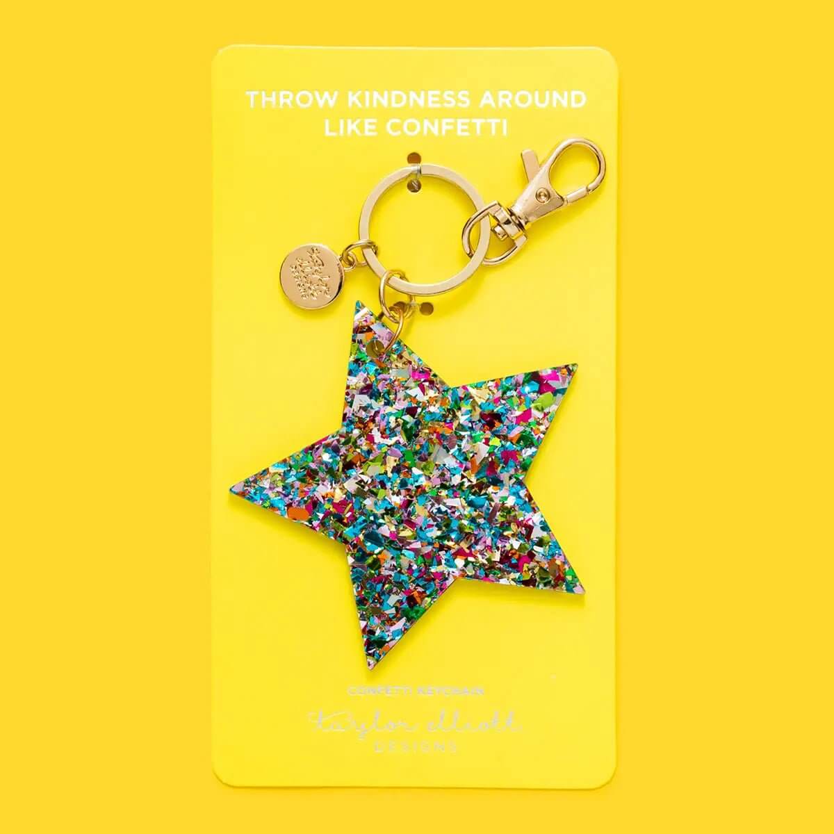 Confetti Acrylic Star Keychain - Lavender Hills BeautyTaylor Elliott DesignsKC-11