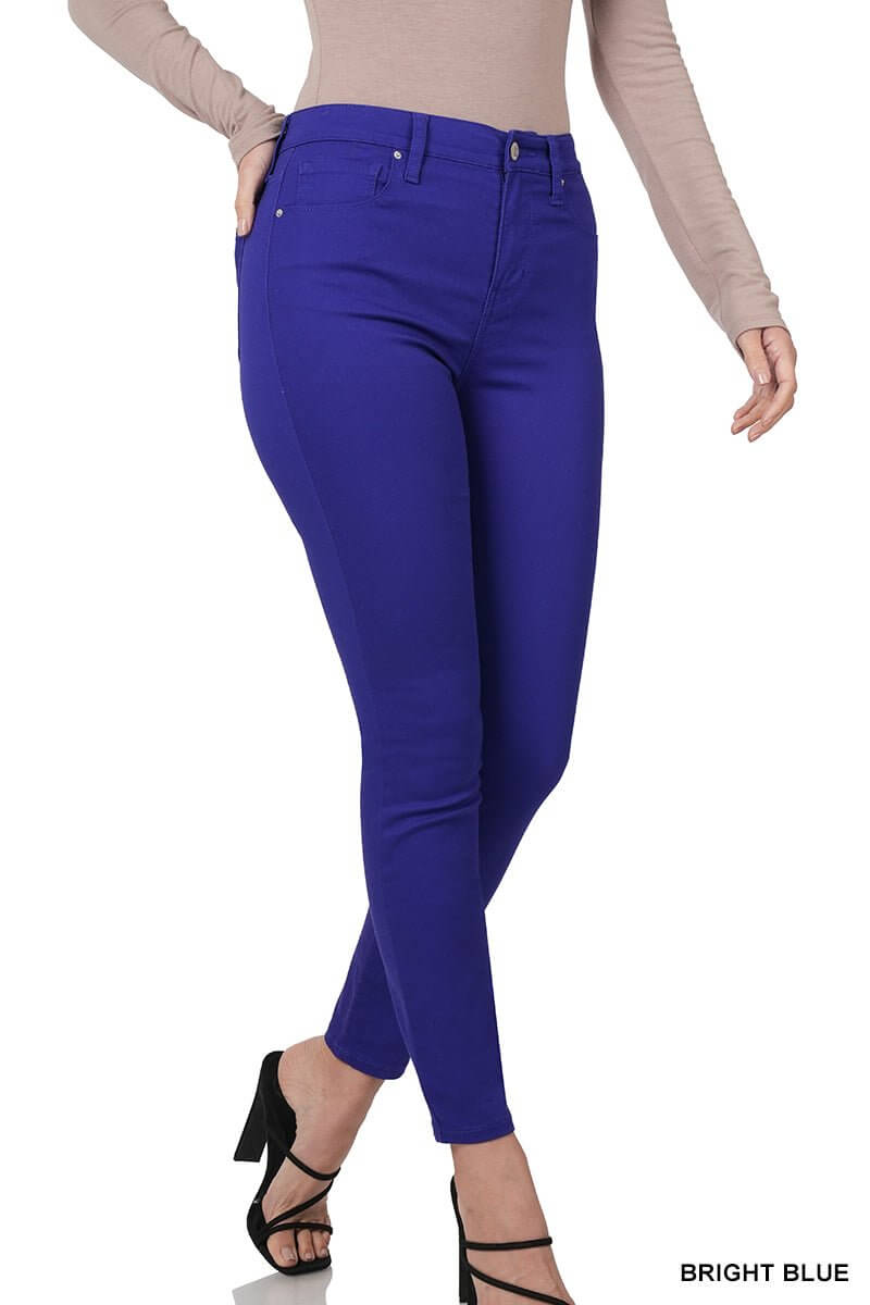Colored Denim High Rise Skinny Jean - Lavender Hills BeautyZenanaDOP-1542D4
