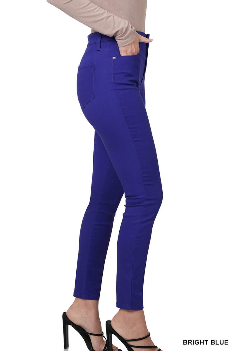 Colored Denim High Rise Skinny Jean - Lavender Hills BeautyZenanaDOP-1542D4