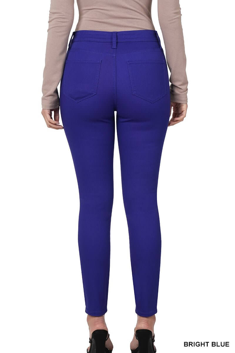 Colored Denim High Rise Skinny Jean - Lavender Hills BeautyZenanaDOP-1542D4
