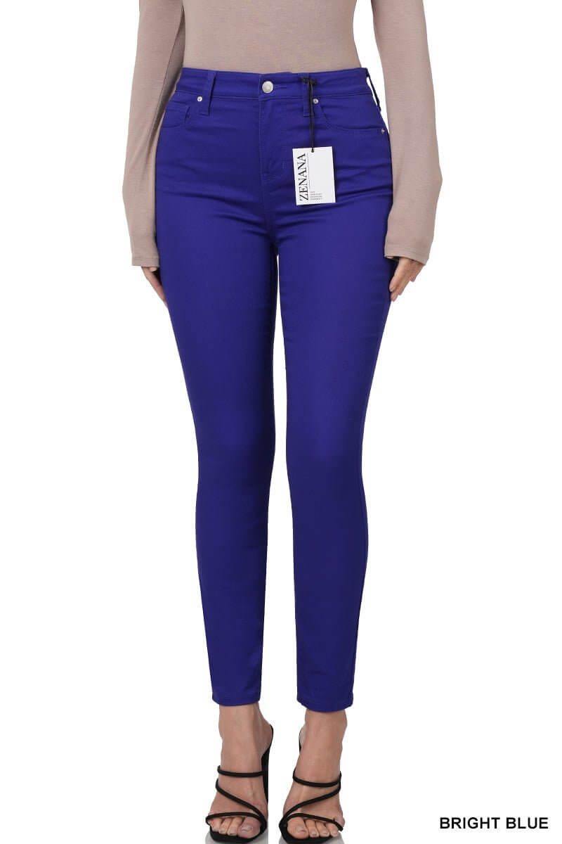 Colored Denim High Rise Skinny Jean - Lavender Hills BeautyZenanaDOP-1542D4