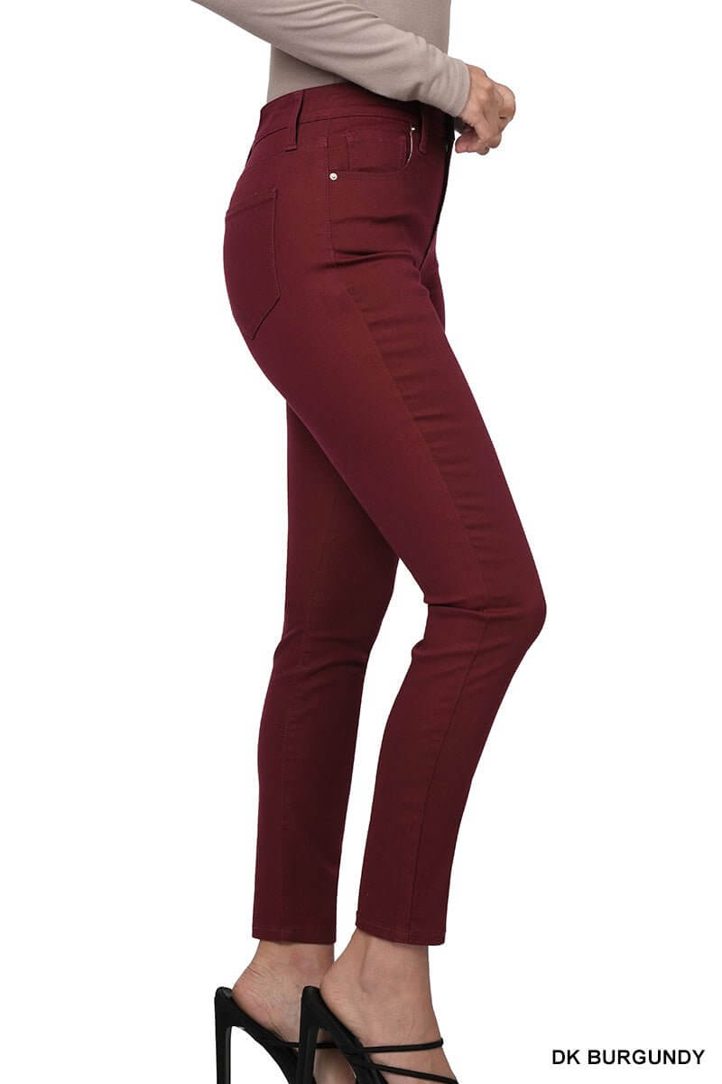 Colored Denim High Rise Skinny Jean - Lavender Hills BeautyZenanaDOP-1542D4