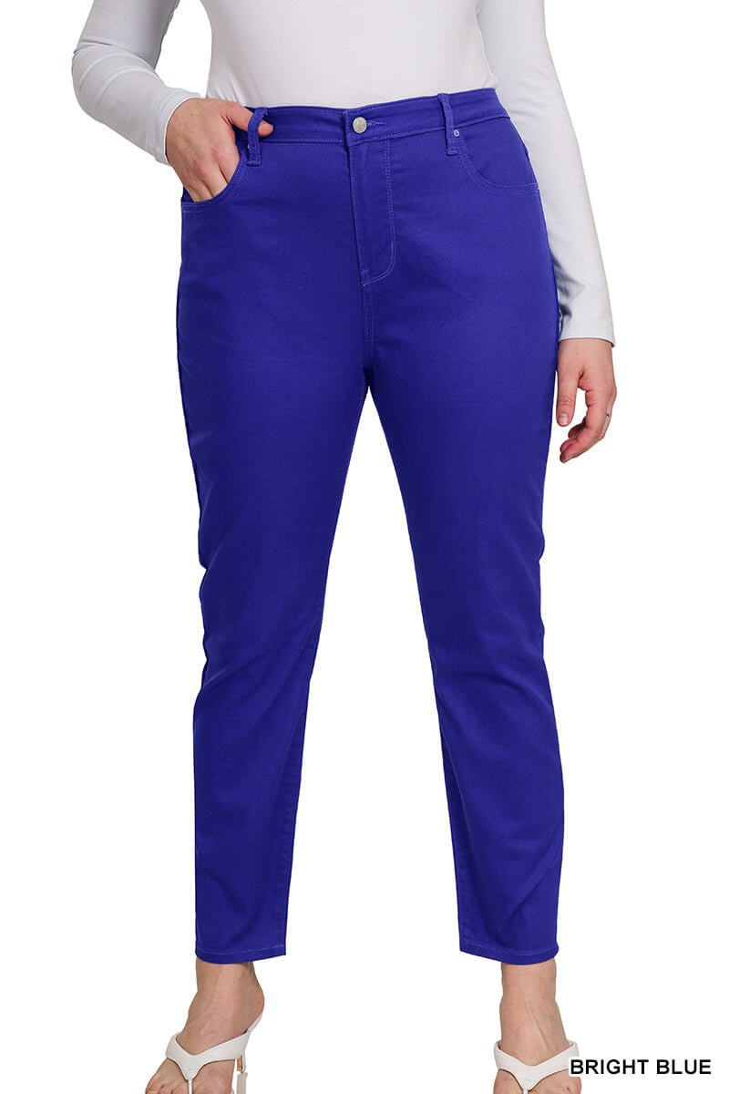 Colored Denim High Rise Skinny Jean - Lavender Hills BeautyZenanaDOP-1542D4