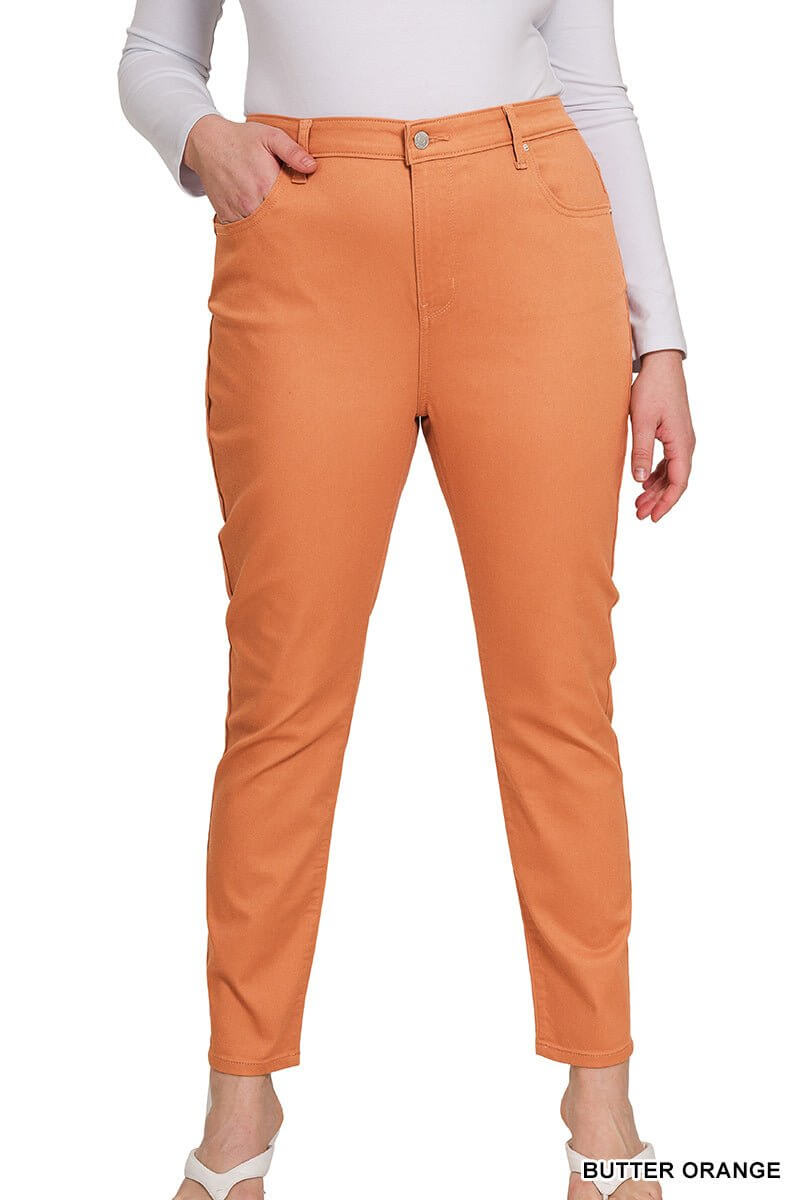 Colored Denim High Rise Skinny Jean - Lavender Hills BeautyZenanaDOP-1542D4