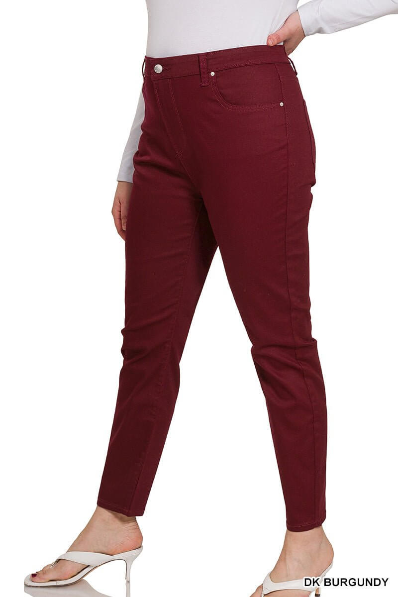 Colored Denim High Rise Skinny Jean - Lavender Hills BeautyZenanaDOP-1542D4