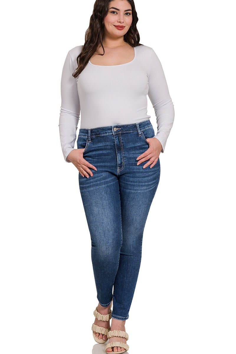 Khloe High Rise Skinny Jean | Zenana - Lavender Hills BeautyZenana