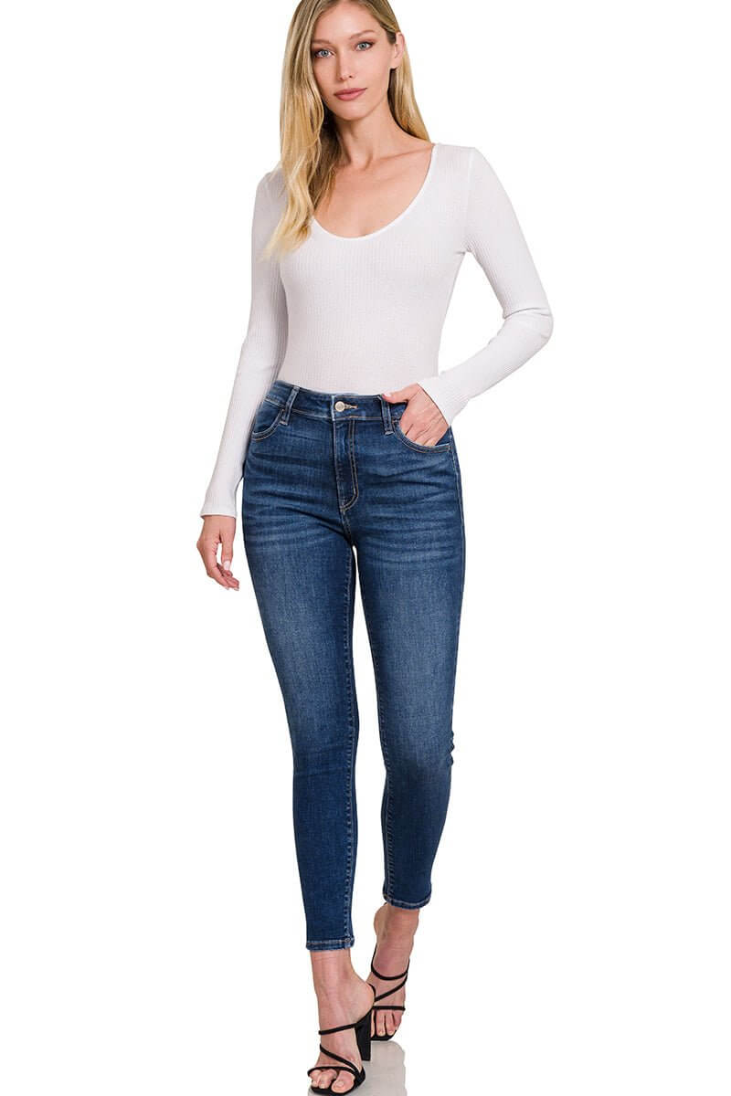 Khloe High Rise Skinny Jean | Zenana - Lavender Hills BeautyZenana