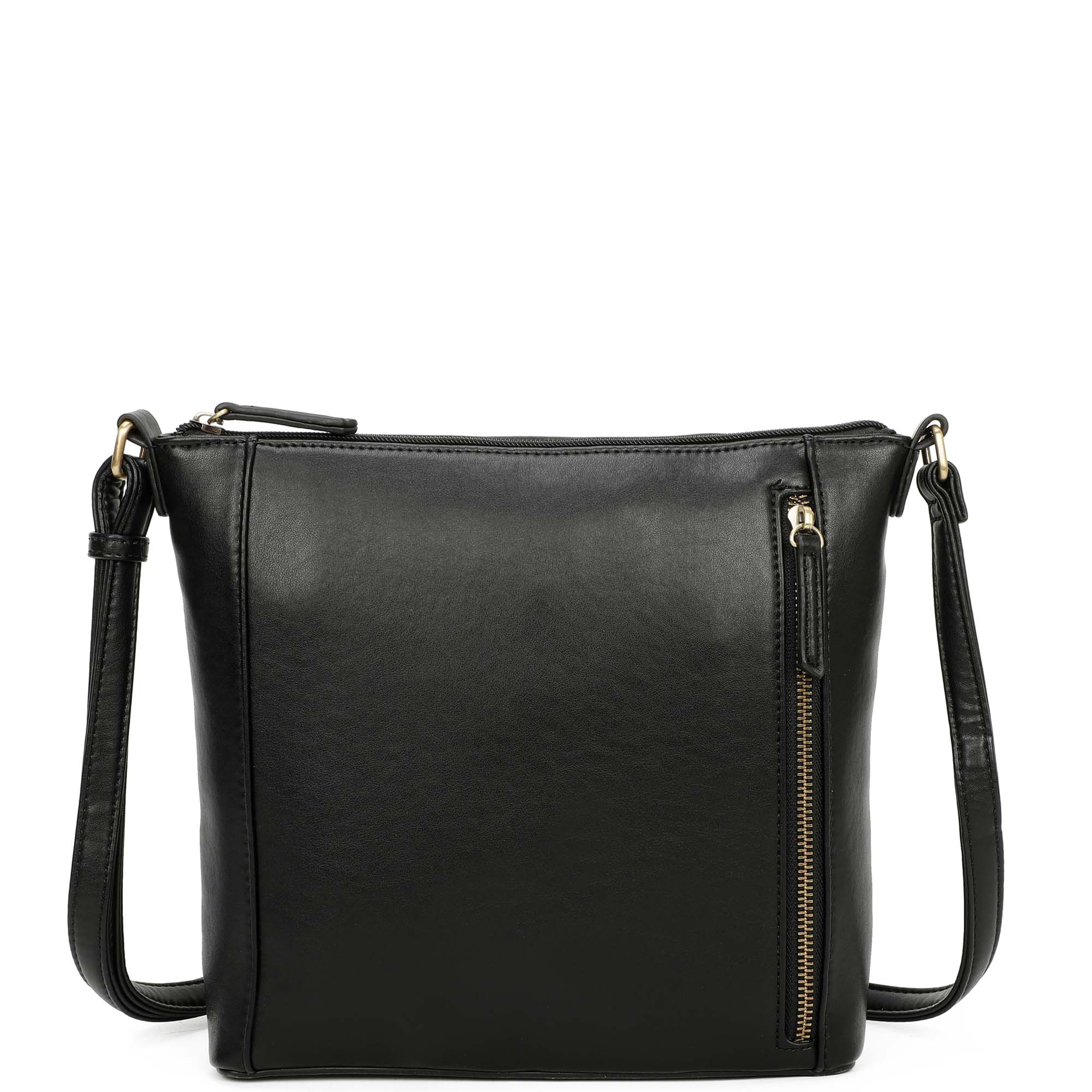 Daisy Biodegradable Single Zip Classic Bag - Black