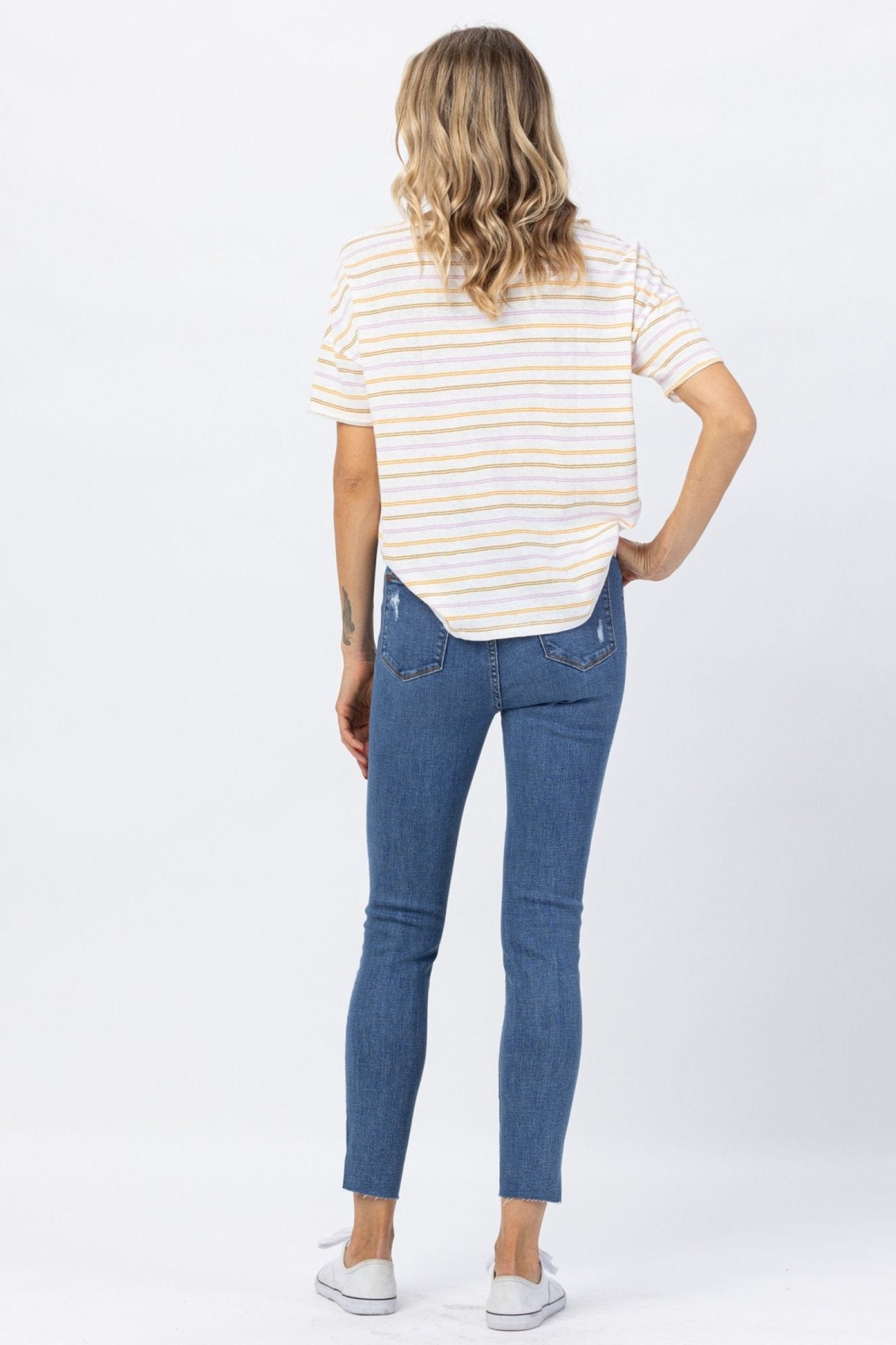 Dandelion Embroidery High Rise Skinny Jeans | Judy Blue | 88415 - Lavender Hills BeautyJudy Blue88415REG-MD-1(25)