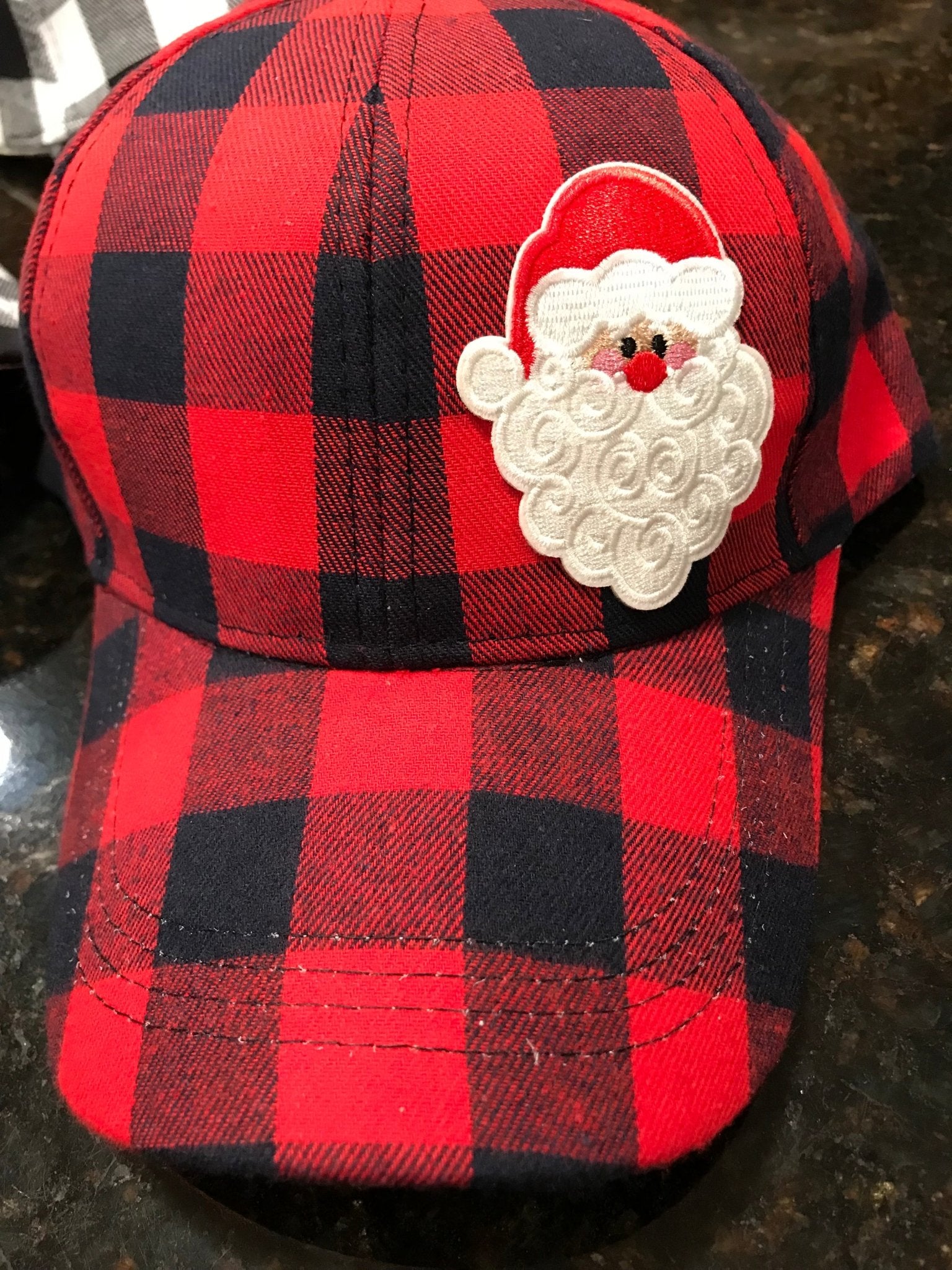 Buffalo Plaid Christmas Baseball Cap/Hat - Lavender Hills BeautyLavender Hills Beauty Studio