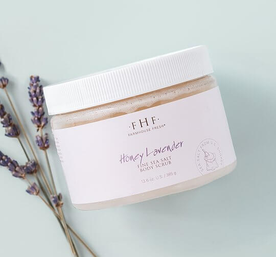 Honey Lavender Fine Sea Salt Body Scrub | FarmHouse Fresh - Lavender Hills BeautyFarmhouse Fresh0676RT