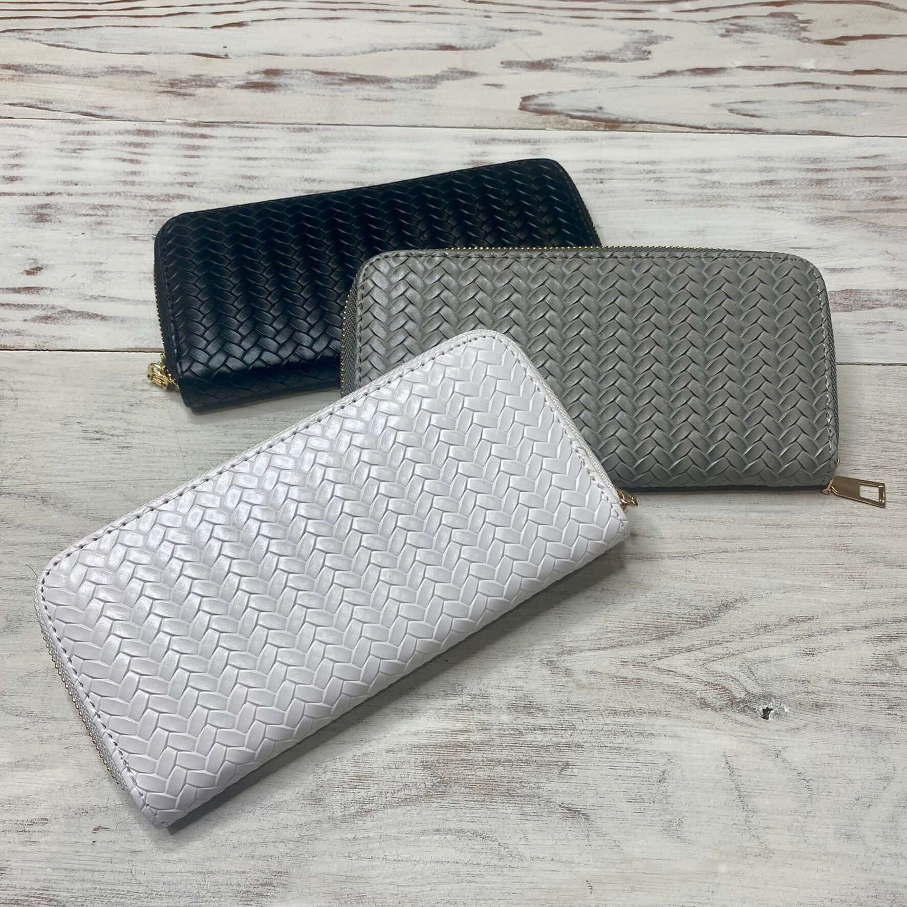 Evie Textured Zip Wallet - Lavender Hills BeautyLavender Hills Beauty Studio