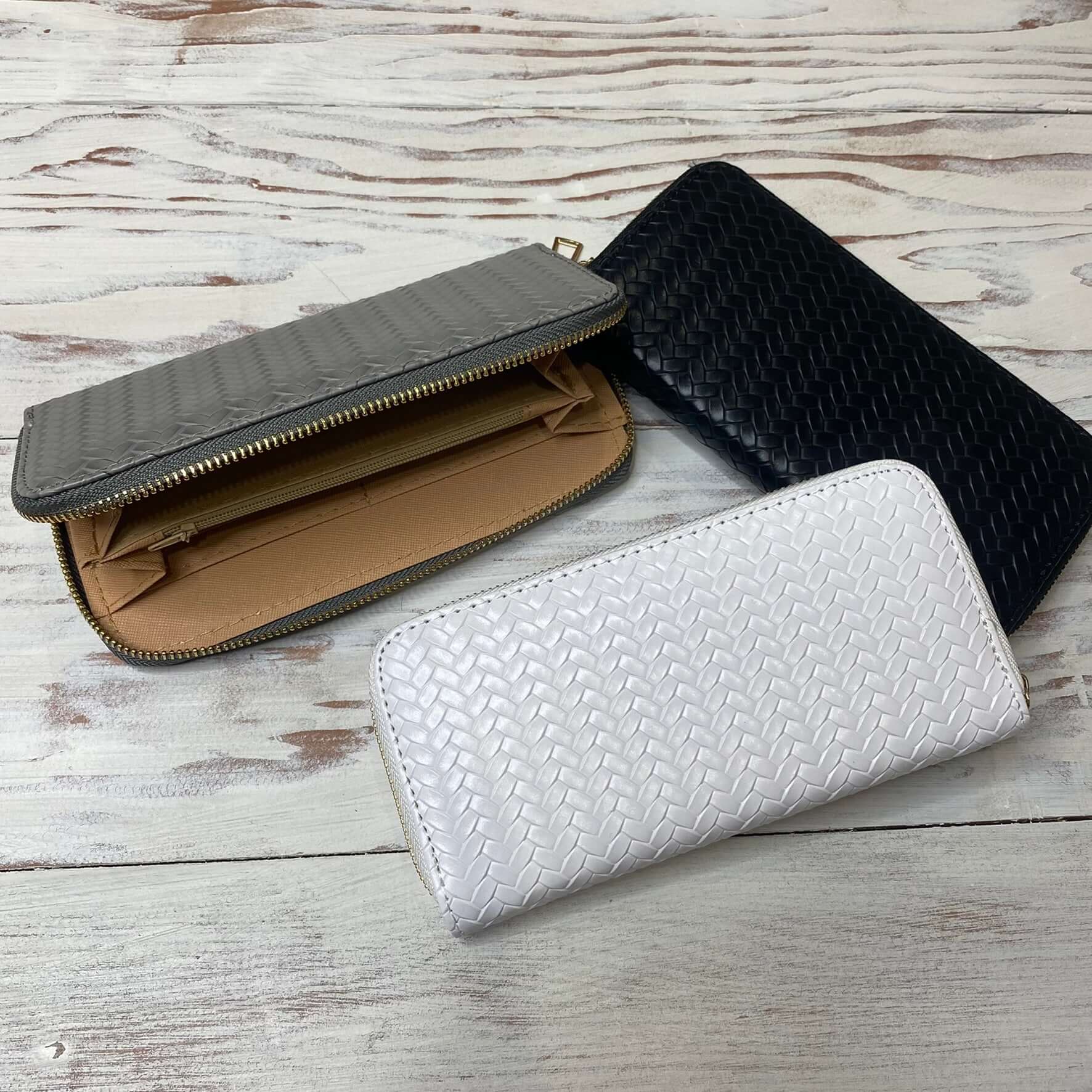 Evie Textured Zip Wallet - Lavender Hills BeautyLavender Hills Beauty Studio