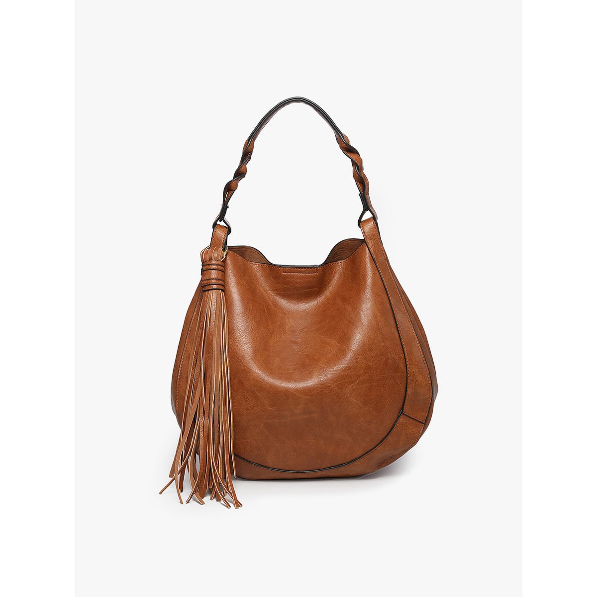 Jessie Hobo 2-in-1 Purse - Brown | Vegan Leather - Lavender Hills BeautyJen & CoM2180-BR