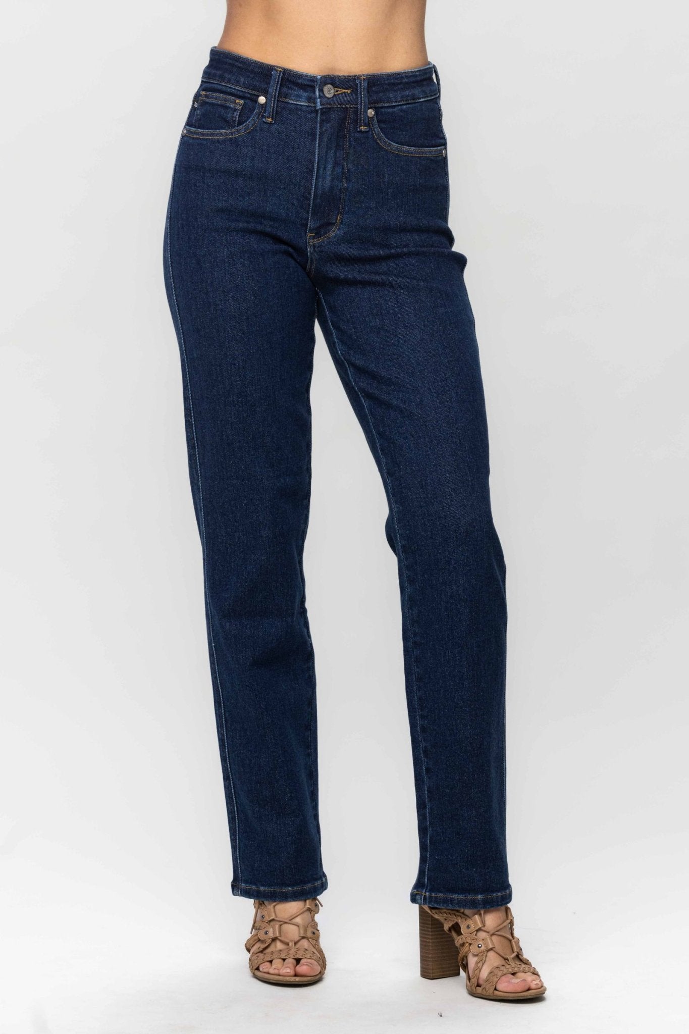 Josie Tummy Control Classic Straight Jeans - Lavender Hills BeautyJudy Blue