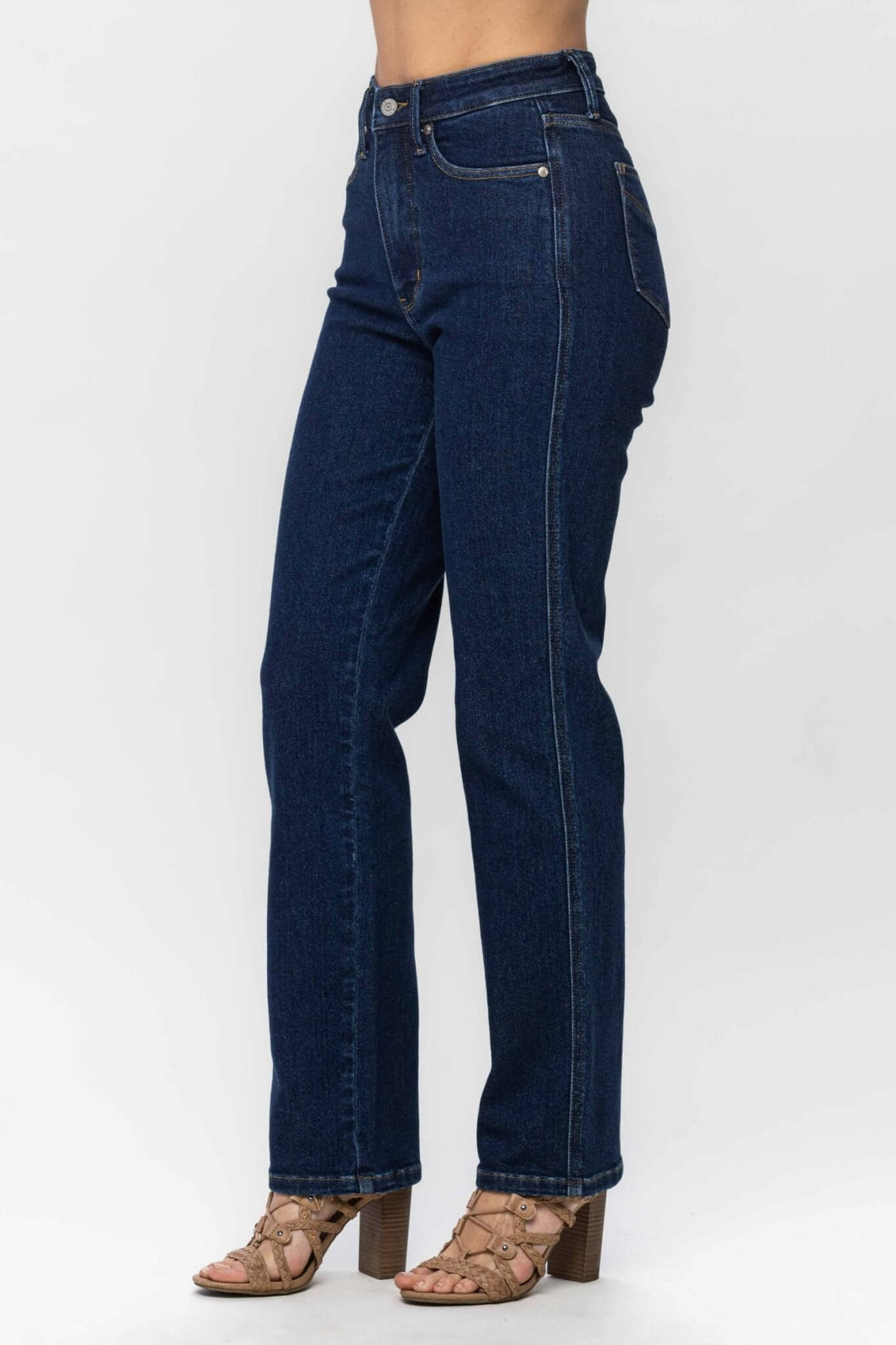 Josie Tummy Control Classic Straight Jeans - Lavender Hills BeautyJudy Blue