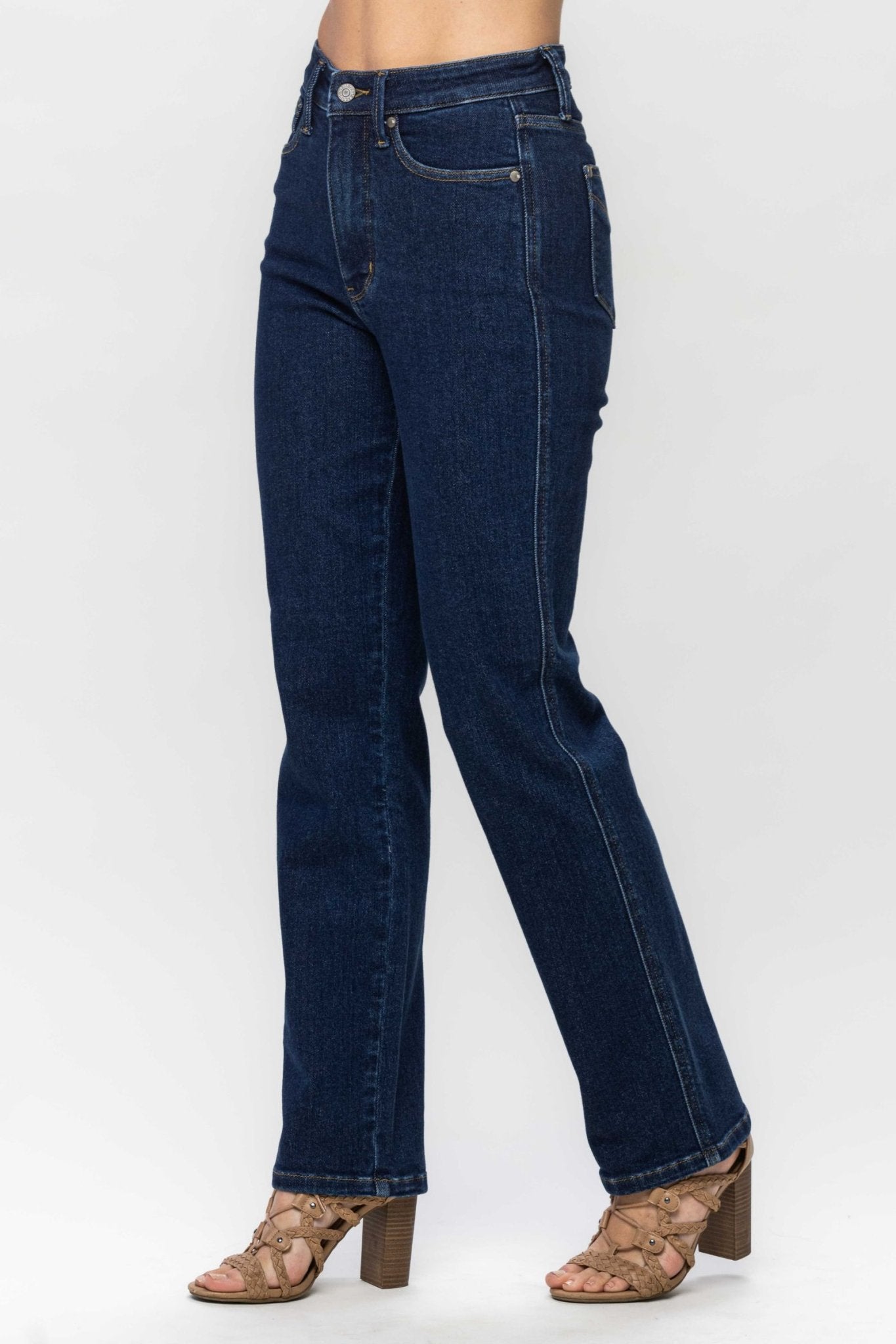 Josie Tummy Control Classic Straight Jeans - Lavender Hills BeautyJudy Blue