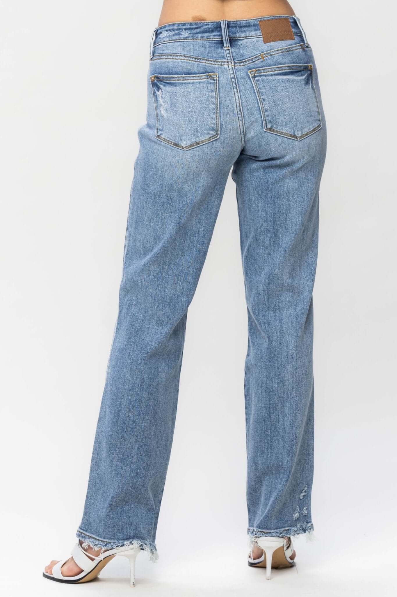Scotti Mid-Rise Phone Pocket Dad Jean - Lavender Hills BeautyJudy Blue