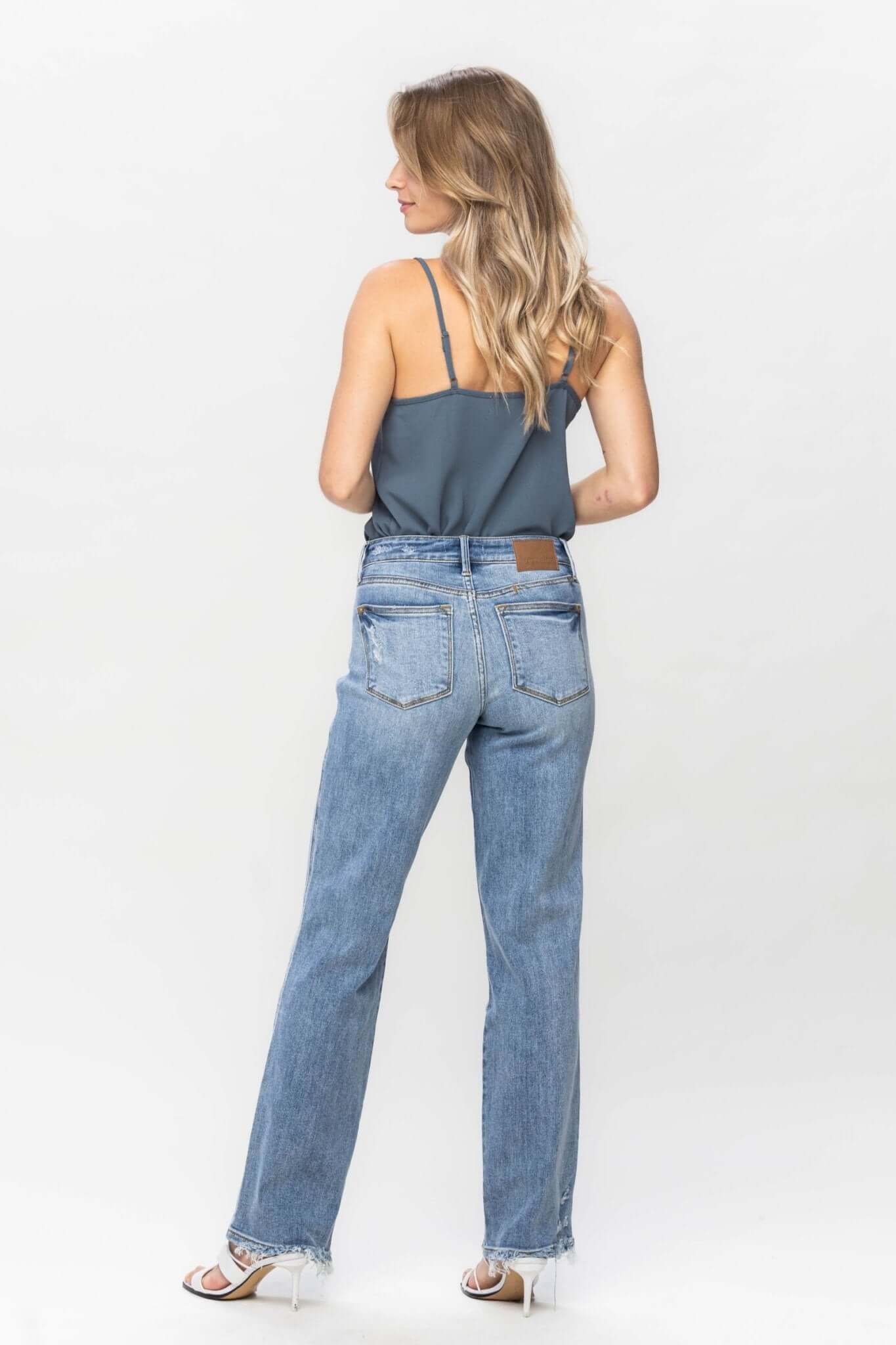 Scotti Mid-Rise Phone Pocket Dad Jean - Lavender Hills BeautyJudy Blue