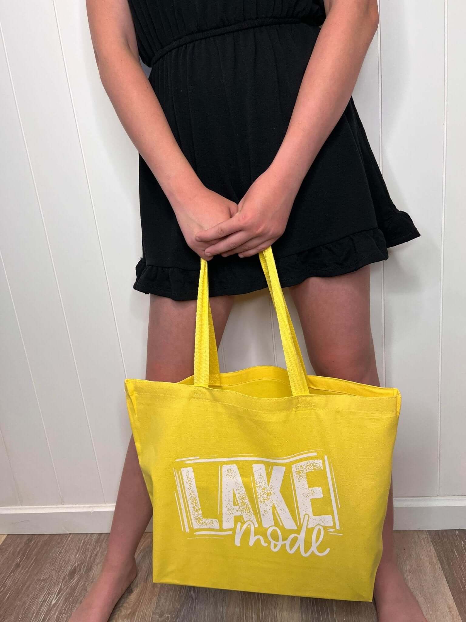 Lake Mode Canvas Tote Bag - 2 Colors Available - Lavender Hills BeautyLavender Hills Beauty Studio