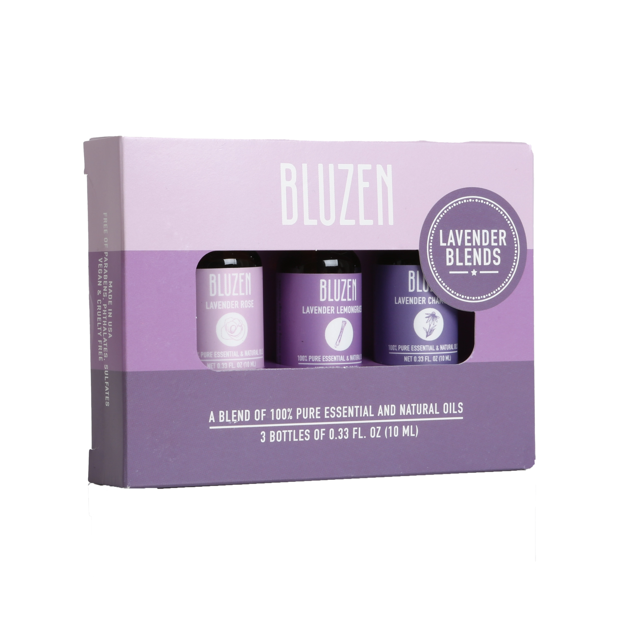 Lavender Blends Essential Oils Variety Pack - Lavender Hills BeautyBluZenBLU3-8LB