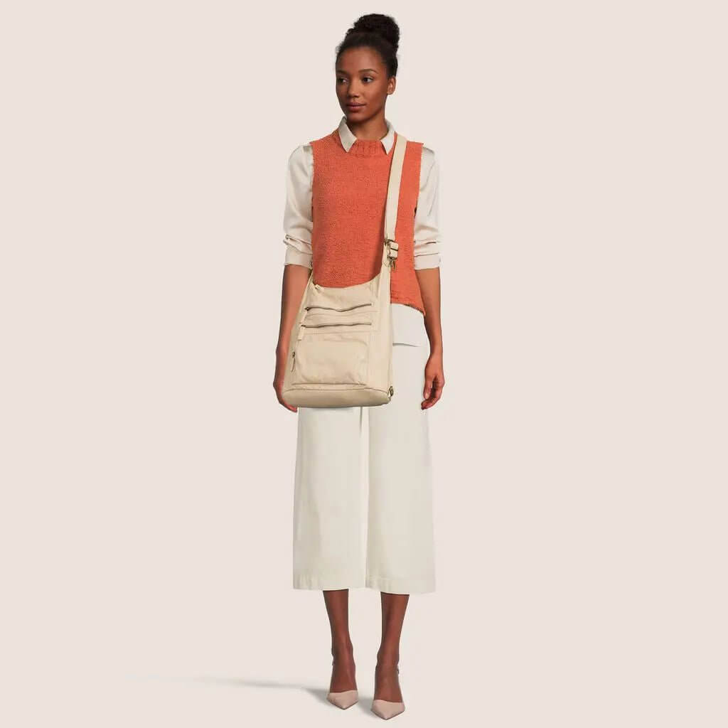 Lisa Convertible Backpack Crossbody Purse - Lavender Hills BeautyAmpere CreationsB334-BLK