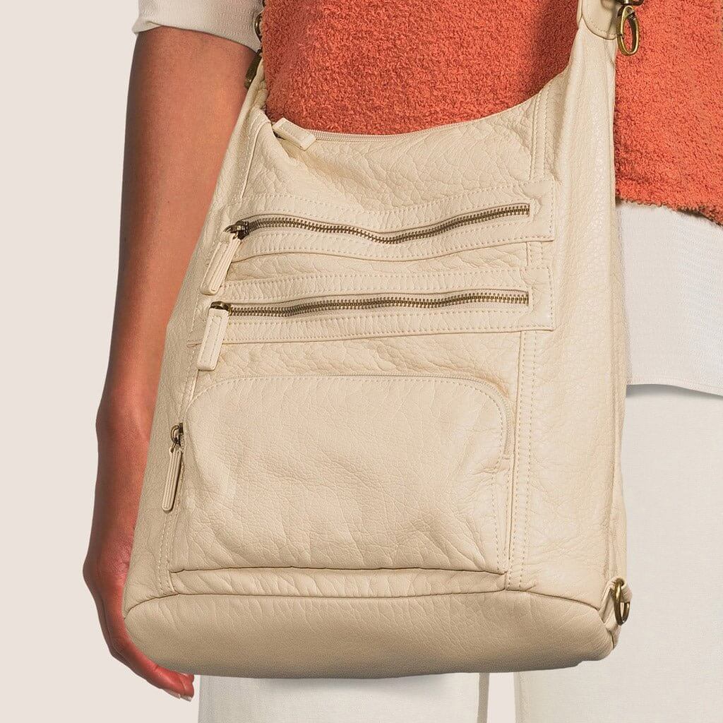 Lisa Convertible Backpack Crossbody Purse - Lavender Hills BeautyAmpere CreationsB334-BLK