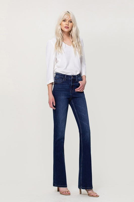 Little Sunshine Bella Mini Flare Jeans | Vervet by Flying Monkey | T5351 - Lavender Hills BeautyVervetT5351