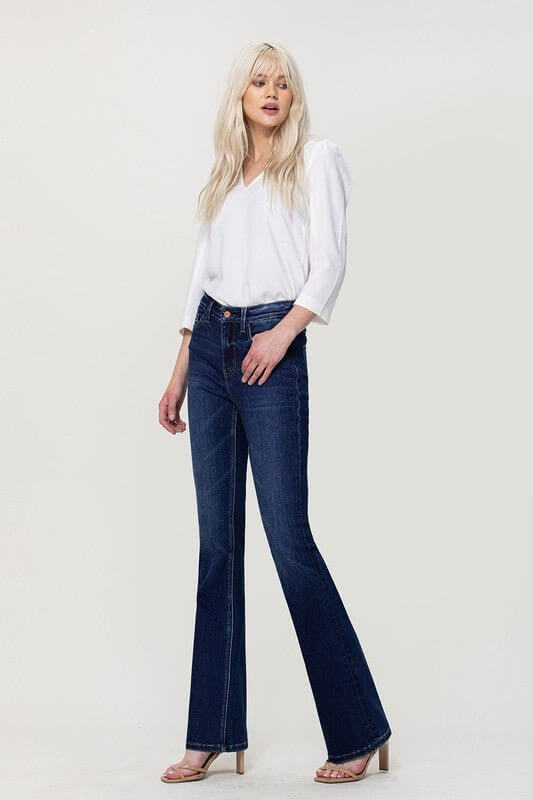 Little Sunshine Bella Mini Flare Jeans | Vervet by Flying Monkey | T5351 - Lavender Hills BeautyVervetT5351