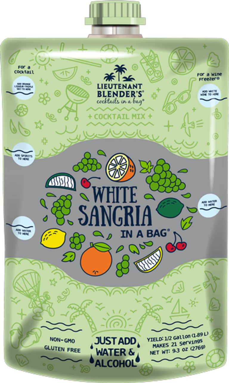 White Sangria Wine in a Bag Non-GMO | Lt Blender's - Lavender Hills BeautyLieutenant Blender'sNG-WSANG-2L-01