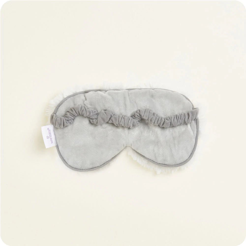 Marshmallow Eye Mask Gray | Warmies - Lavender Hills BeautyWarmies