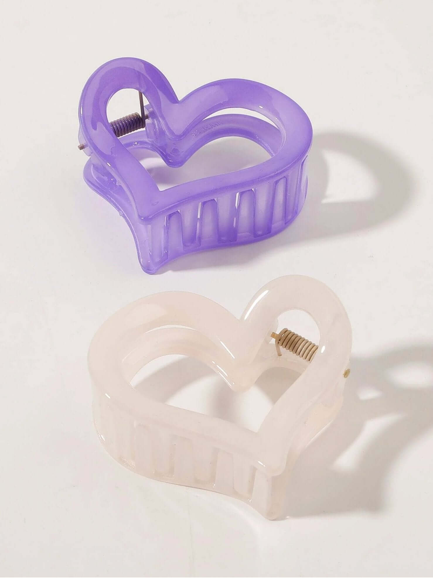 Medium Heart Shape Hair Clip - Purple Colors - Lavender Hills BeautyLavender Hills Beauty Studio